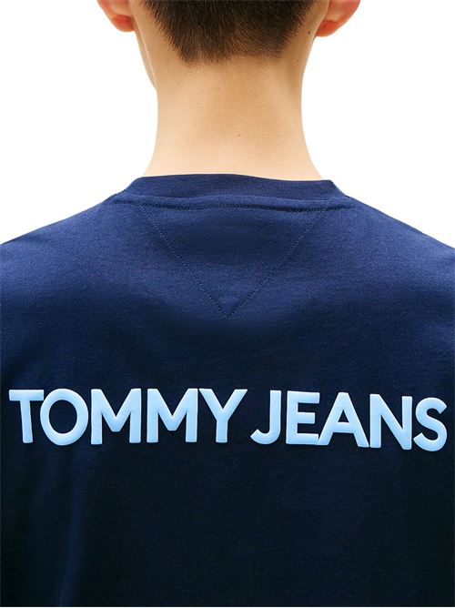 T-shirt blu in cotone Tommy Jeans | DM0DM21785C1G
